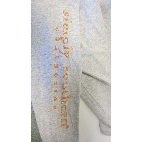 NWT SIMPLY SOUTHERN GIRLS GRAY NUTCRACKER Y'ALL ARE NUTS BLING TEE SMALL 6-8 - Picture 4 of 4